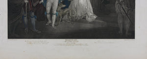 Francis Wheatley, after. Shakespeare. All's well that ends well. Act V. Sc. III. Engraved by G.S. Facius & J.G. Facius. Hand-colored. 1792.