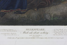 Load image into Gallery viewer, Matthew William Peters, after. Shakespeare. Much Ado About Nothing. Act III. Sc. I. Engraved by Peter Simon. Hand-colored. 1792
