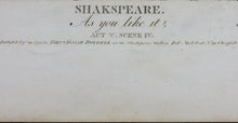 Load image into Gallery viewer, William Hamilton. Shakespeare. As you like it. Act V. Sc. IV. Engraved by Peter Simon. 1792.
