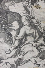 Load image into Gallery viewer, Federico Barocci, after. Rest on the Flight into Egypt. Etching by Raffaello Schiaminossi. 1612.
