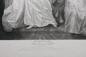 Matthew William Peters, after. Shakespeare. King Henry Eight. Act III. Sc. I. Engraved by Robert Thew. 1796.