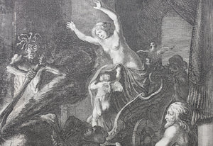Nicolaes Moyaert, after. Allegory on the Discord in France. Etching by Pieter Nolpe. 1638.