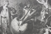 Load image into Gallery viewer, Nicolaes Moyaert, after. Allegory on the Discord in France. Etching by Pieter Nolpe. 1638.
