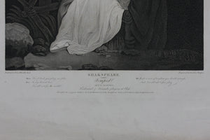Francis Wheatley, after. Shakespeare. Tempest. Act V. Scene I. Engraved by Caroline Watson. 1795.