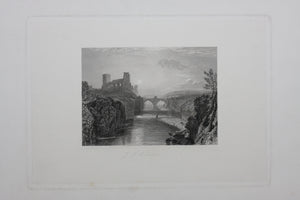 Joseph Mallord William Turner, after. Barnard Castle. Engraved by James Tibbits Willmore. 1831.