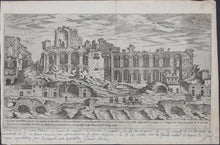 Load image into Gallery viewer, Étienne Dupérac. Palatine from the Circus Maximus. Engraving. After 1575.
