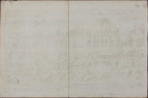 Étienne Dupérac. Palatine from the Circus Maximus. Engraving. After 1575.