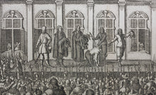 Load image into Gallery viewer, Matthäus Merian. Beheading of the king of England. Engraving. C.1649.
