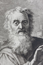 Load image into Gallery viewer, Salvator Rosa, after. William Sharp, after. Diogenes in Search of an Honest Man. Etching by Max Rosenthal. C. 1886.
