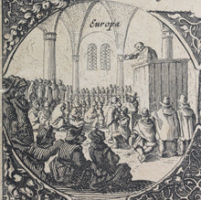 Load image into Gallery viewer, Melchior Küsel. The preaching of the Gospel throughout the world. Etching. C. 1684.

