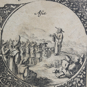 Melchior Küsel. The preaching of the Gospel throughout the world. Etching. C. 1684.