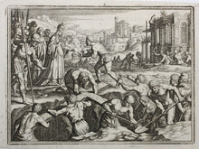 Load image into Gallery viewer, Matthaeus Merian. Helena finding the True Cross. Engraving. 1657.
