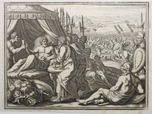 Load image into Gallery viewer, Matthaeus Merian. Death of Julian the Apostate. Engraving. 1657.
