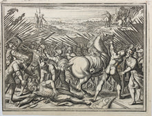 Load image into Gallery viewer, Matthaeus Merian. Death of Theodoric I. Engraving. 1657.
