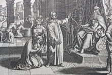 Load image into Gallery viewer, Matthaeus Merian. Punishment of theologian Maximus the Confessor. Engraving. 1657.
