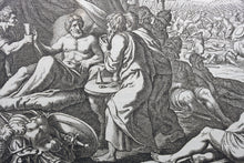 Load image into Gallery viewer, Matthaeus Merian. Death of Julian the Apostate. Engraving. 1657.
