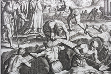 Load image into Gallery viewer, Matthaeus Merian. Helena finding the True Cross. Engraving. 1657.
