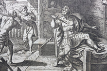 Load image into Gallery viewer, Matthaeus Merian. Nero takes his own life. Engraving. 1657.
