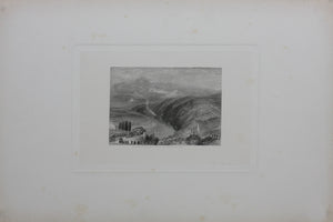 Joseph Mallord William Turner, after. Caudebec. Engraved by James Baylis Allen. 1834