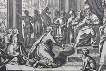 Load image into Gallery viewer, Matthaeus Merian. Esther and Ahasuerus. Engraving. 1657.
