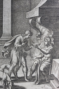 Matthaeus Merian. Jacob and Esau. Engraving. 1657