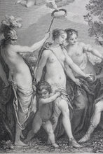 Load image into Gallery viewer, Johann Rottenhammer, after. The Judgement of Paris. Engraving by Pierre Viel. Late XVIII C.
