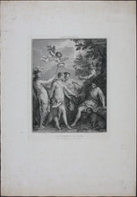 Load image into Gallery viewer, Johann Rottenhammer, after. The Judgement of Paris. Engraving by Pierre Viel. Late XVIII C.

