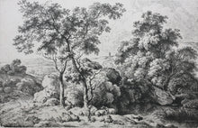 Load image into Gallery viewer, Ferdinand Kobell. Landscape with sheep. Etching. 1793-1825 (c.) (c.)
