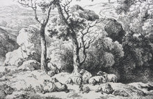 Load image into Gallery viewer, Ferdinand Kobell. Landscape with sheep. Etching. 1793-1825 (c.) (c.)
