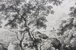 Ferdinand Kobell. Landscape with sheep. Etching. 1793-1825 (c.) (c.)
