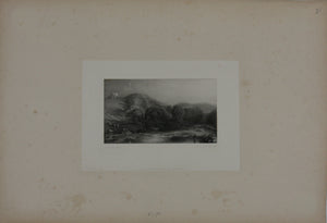 Joseph Mallord William Turner, after. Junction of the Greta and the Tees. Engraved by John Pye. 1834.