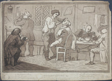 Load image into Gallery viewer, William Hogarth. Breakfasting &amp;c. Aquatint and etching by Richard Livesay. 1781.
