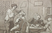 Load image into Gallery viewer, William Hogarth. Breakfasting &amp;c. Aquatint and etching by Richard Livesay. 1781.
