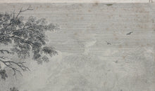 Load image into Gallery viewer, Philips Wouwerman, after. The Fountain of the Hunters. Etching by Jean Moyreau. 1733 - 1734.

