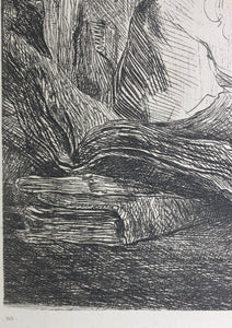 Rembrandt Harmensz van Rijn, after. Saint Paul in meditation. Photogravure. 1884.