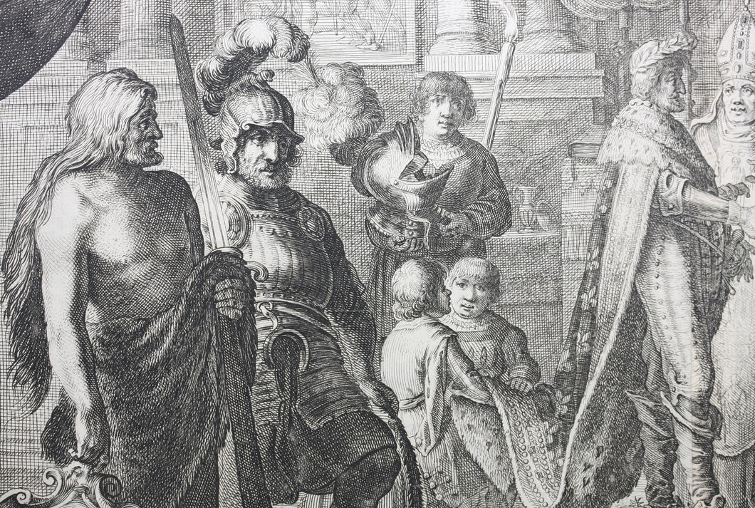 Nicolaes Moyaert, after. The Marriage of Henry IV and Marie de Medici. Etching by Pieter Nolpe. 1638.
