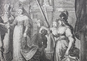 Nicolaes Moyaert, after. The Marriage of Henry IV and Marie de Medici. Etching by Pieter Nolpe. 1638.