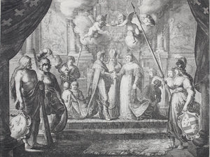 Nicolaes Moyaert, after. The Marriage of Henry IV and Marie de Medici. Etching by Pieter Nolpe. 1638.