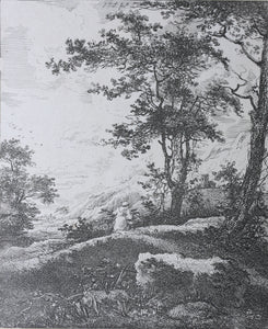 John Thomas Smith. Two Landscapes. Etchings. 1793.