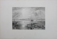 Load image into Gallery viewer, Joseph Mallord William Turner, after. The Red Sea and Suez. Engraved by Edward Francis Finden. 1836.
