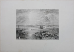 Joseph Mallord William Turner, after. The Red Sea and Suez. Engraved by Edward Francis Finden. 1836.