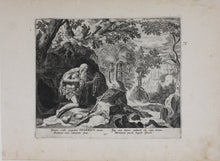 Load image into Gallery viewer, Maarten de Vos, after. 27. Onofrius, religious hermit.  Etching by Sadeler. Late XVI C.
