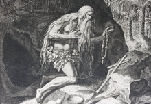 Load image into Gallery viewer, Maarten de Vos, after. 27. Onofrius, religious hermit.  Etching by Sadeler. Late XVI C.
