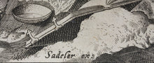 Load image into Gallery viewer, Maarten de Vos, after. 27. Onofrius, religious hermit.  Etching by Sadeler. Late XVI C.
