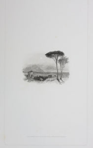 Joseph Mallord William Turner, after. Perugia. Engraved by Edward Goodall. 1830.