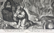 Load image into Gallery viewer, Maarten de Vos, after. 20. Or, religious hermit. Etching by Sadeler. Late XVI C.
