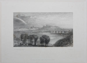 Joseph Mallord William Turner, after. Carlisle. Engraved by Edward Goodall. 1834.