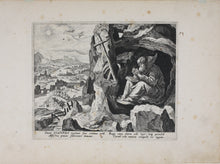 Load image into Gallery viewer, Maarten de Vos, after. 6. Joannes, religious hermit. Etching by Sadeler. Late XVI C.
