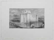 Load image into Gallery viewer, Joseph Mallord William Turner, after. Caerlaverock Castle. Engraved by Edward Goodall. 1834.
