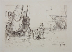 Joseph Mallord William Turner. Marine Dabblers. Etching. 1811.